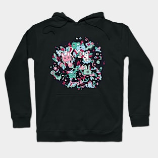 Happy doodle bunch Hoodie